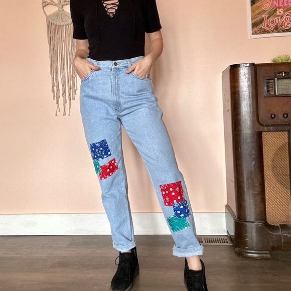 Vintage Denim - Patchwork VTG Mom Jeans